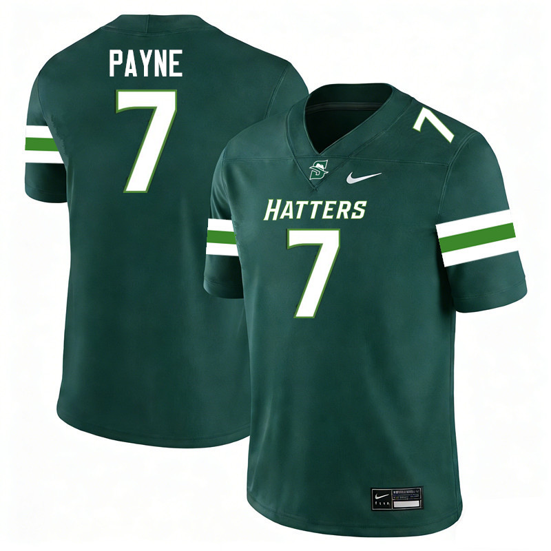Stetson Hatters #7 Donald Payne College Football Jerseys,Uniforms-Green